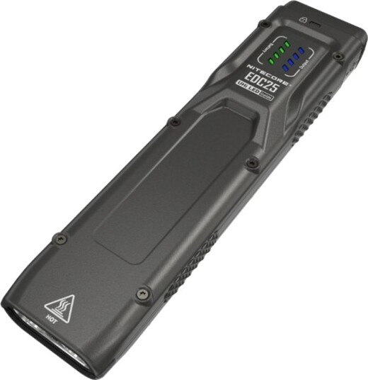 Nitecore Edc25, Taktisk Lommelykt, Sort, Aluminium, Kraft Indikator, 1 M, Ip54