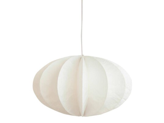 Pumpkin Taklampe Ø 55 x 33 cm Papir Hvit Pumpkin Taklampe Ø 55 x 33 cm Papir Hvit