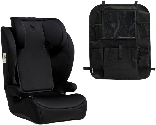 Beemoo Ride i-Size Beltestol inkl. Beemoo Smart Organizer, Black Stone