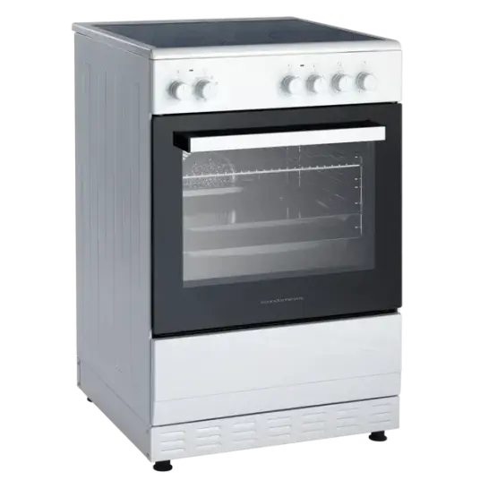 Scandomestic FCC800W 60 cm Keramisk Komfyr med Varmluft Scandomestic FCC800W 60 cm Keramisk Komfyr med Varmluft