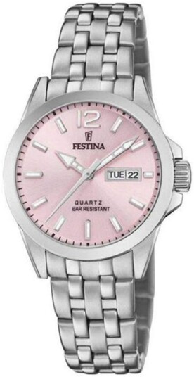 Festina Dameklokke F20455 2 Classic Rosa/Stål Ø30 mm Festina Dameklokke F20455 2 Classic Rosa/Stål Ø30 mm