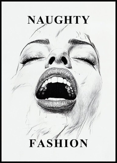 Naughty Pleasure Fashion Plakat Plakat / 40x50cm