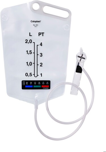 Coloplast Assura Assura 1511 vannpose med termometer for bruk ved irrigasjon 1 stk.