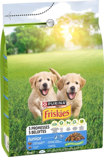 Friskies tørrfôr Purina Junior med og grønnsaker kylling 3 kg Friskies tørrfôr Purina Junior med og grønnsaker kylling 3 kg