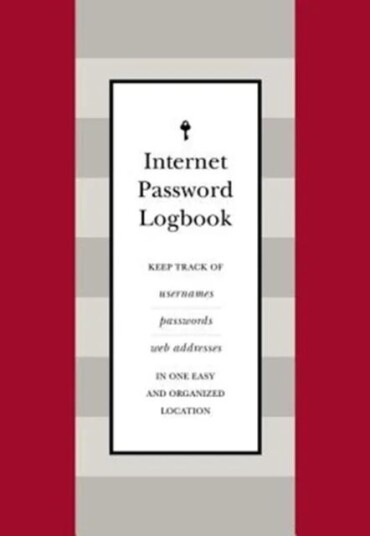 Internet Password Logbook (Red Leatherette) Av Editors Of Rock Point