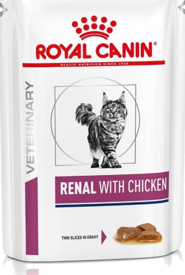 Royal Canin Veterinary Feline Renal Med Kylling I Saus 12 X 85 G