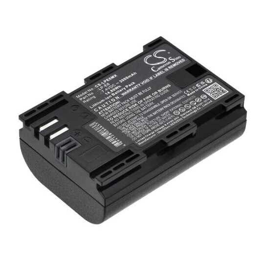 Batteri til kamera for Canon EOS 5D Mark II, EOS 7D, EOS 5D Mark III og andre.