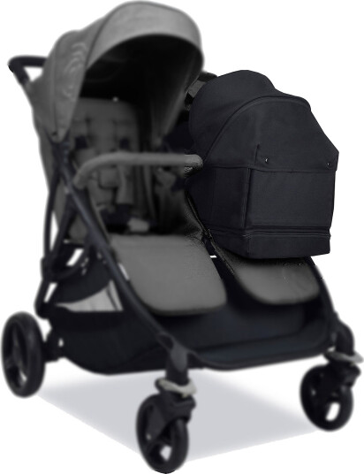 Asalvo Asalvo Carrycot For Stroller Double Bro, Black - Black - 72X 29X 40