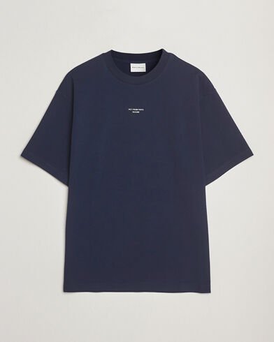 Drôle de Monsieur Classic Slogan T Shirt Navy Drôle de Monsieur Classic Slogan T Shirt Navy