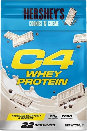 C4 whey protein hershey"s cookies & cream 770 g C4 whey protein hershey"s cookies & cream 770 g