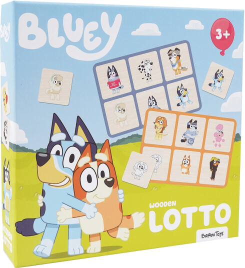 Bluey Bluey Lotto In Wood Blue ONE SIZE