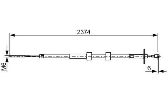 Bremsewire BOSCH 1 987 482 499
