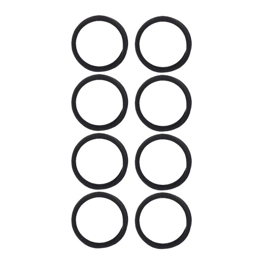 Soft Rolled Ties 8 pack Black