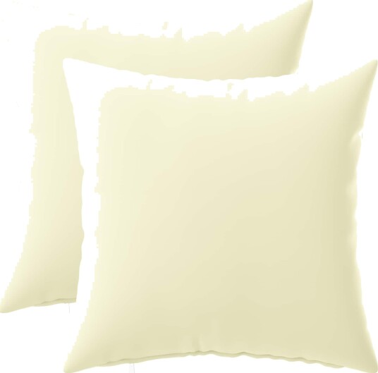 vidaXL Putetrekk 2 pcs HEERLEN Krem 30 x 30 cm Polyester