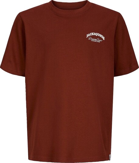 Jack & Jones T skjorte Jjebrandes Backp Relaxed Tee Ss Sn Brun