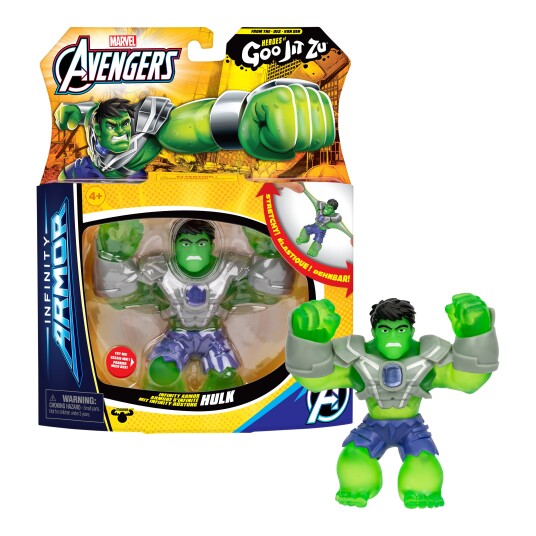 Goo Jit Zu Hulk Infinity Armor Squishy Figur for Barn 4+ år Goo Jit Zu Hulk Infinity Armor Squishy Figur for Barn 4+ år