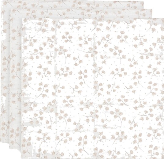 Jollein Musselinteppe 70x70 cm 3-Pakk Leafy Dreams
