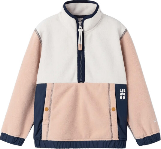 Liewood Wynn Fleece Half Zip Shirt Pink 134