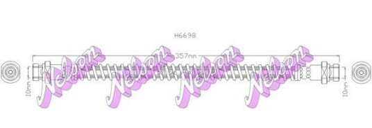 Bremseslange KAWE H6698