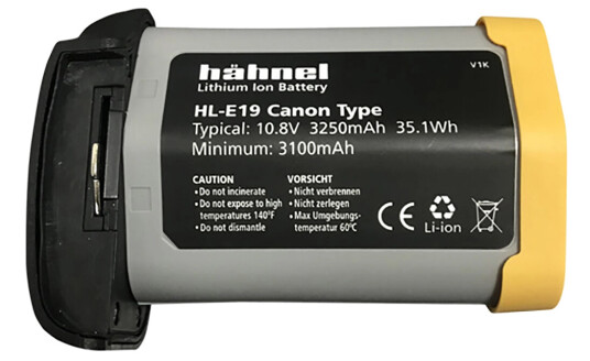 Hähnel Batteri HL-E19 Tilsvarer Canon LP-E19 Hähnel Batteri HL-E19 Tilsvarer Canon LP-E19