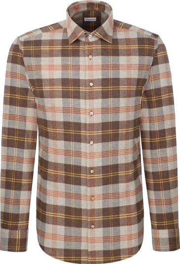 Seidensticker Business Shirt Regular BROWN 38