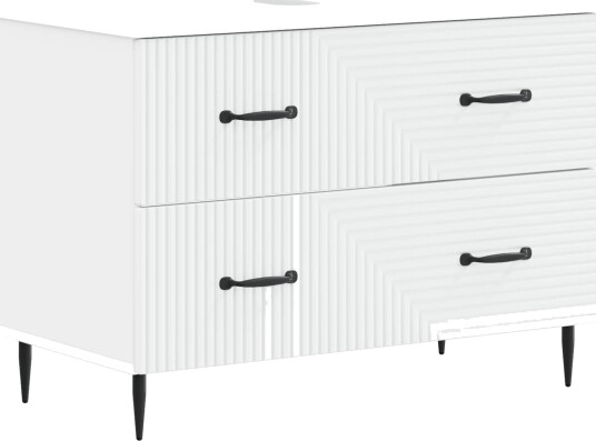 vidaXL Baderomsvaskeskap HAARLEM Hvit 82 x 41 x 58,5 cm Konstruert tre