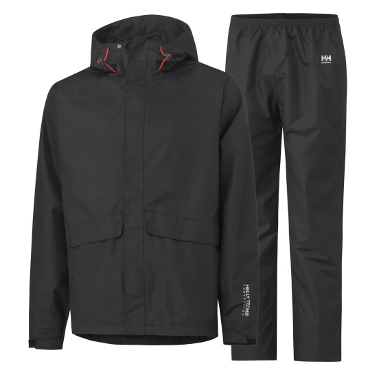 HH Workwear Workwear Helly Hansen Manchester Vanntett Regnsett Svart S