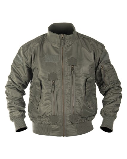 Mil-Tec US Tactical Bomber Jacket Grønn, Oliven
