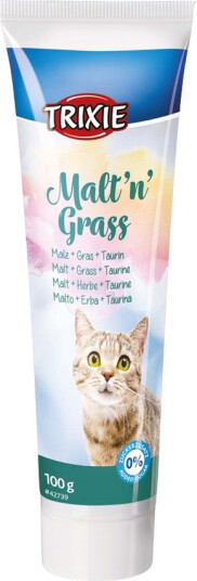 Trixie Malt'n'Grass anti-hårball kattegodteri 100 g Trixie Malt'n'Grass anti-hårball kattegodteri 100 g