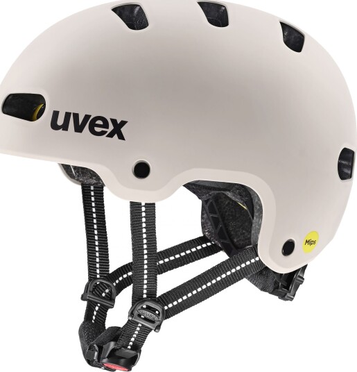 Uvex Barnehjelm Til Sykkel Uvex Kid 4 Style Mips Warm Grey Matt