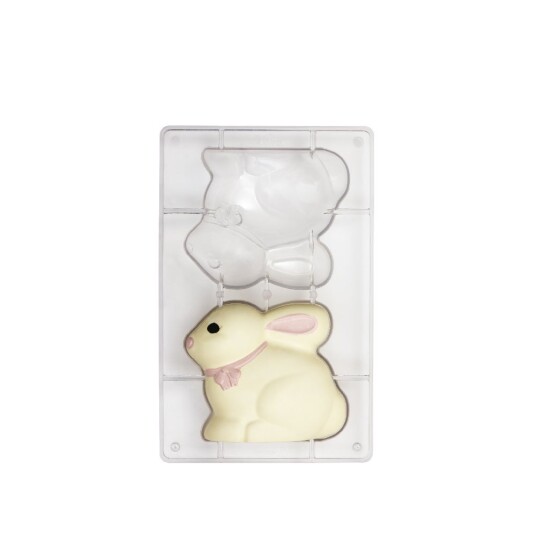 Decora Sjokoladeform Polykarbonat Kanin 9,4x8cm 