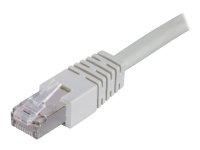 DELTACO STP-603 - Koblingskabel - RJ-45 (hann) til RJ-45 (hann) - 30 cm - foliebelagt uskjermet tvinnet kabelpar (F/UTP) - CAT 6 - formstøpt - grå