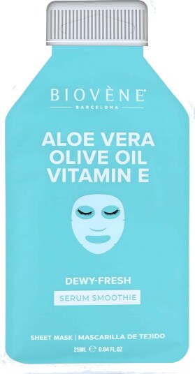 Biovène ALOE VERA + VITAMIN E DEWY-FRESH! Smoothie Serum Sheet Mask wi