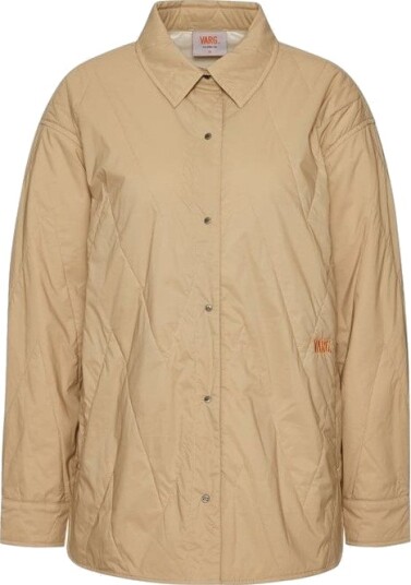 Varg W Lillå Padded Shirt Drift Wood Beige Varg W Lillå Padded Shirt Drift Wood Beige