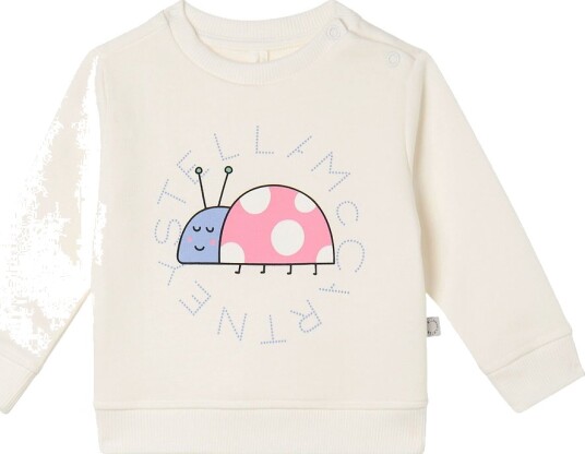Stella McCartney Collegegenser   Ivory m. Marihøne   Stella McCartney Kids   24 md   Collegegenser   Hvit