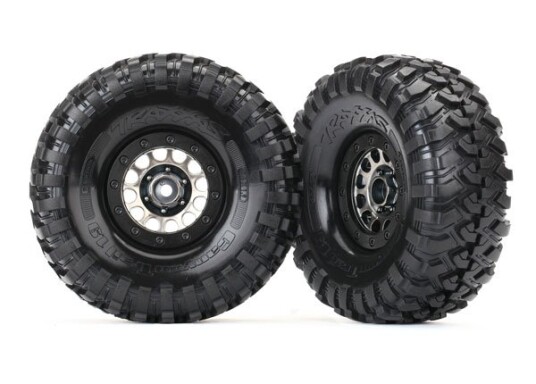Traxxas 8174 Tires & Wheels Canyon Trail/Method 105 Black Chrome Traxxas 8174 Tires & Wheels Canyon Trail/Method 105 Black Chrome