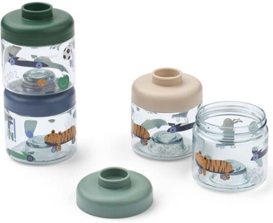 Liewood Dominique 4 pack babymat bokser Fun/Beach blue