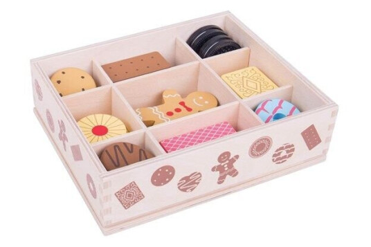 Bigjigs Wooden Box with Cookies Bigjigs Wooden Box with Cookies