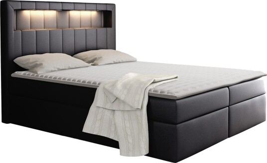 Kontinentalseng 180x200 Svart - Svart