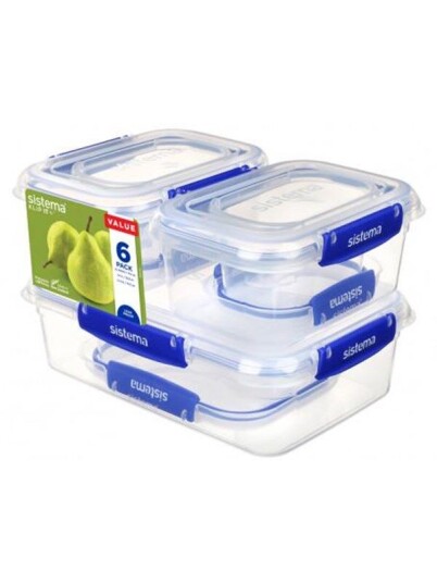Sistema Multi Packs Klip It + Oppbevaringssett - 6 pack - 6 Stk