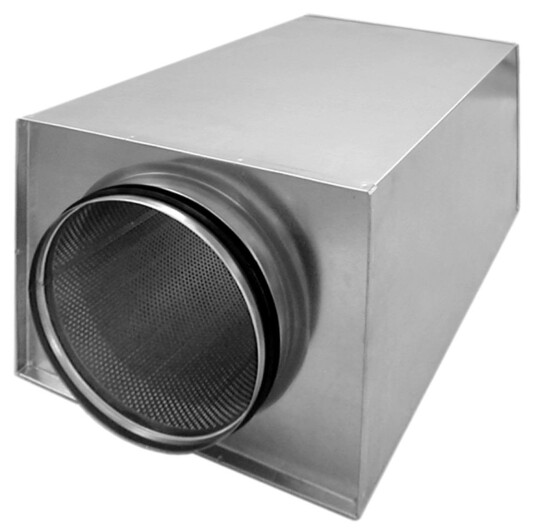 Grundström TOKC 100 500 Lyddempere rund tilkobling Ø 100 500 mm Ventilasjon