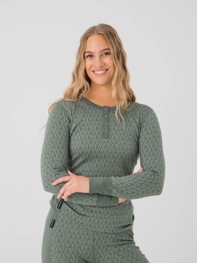 Twentyfour Finse Long Sleeve Ulltopp Grønn 36