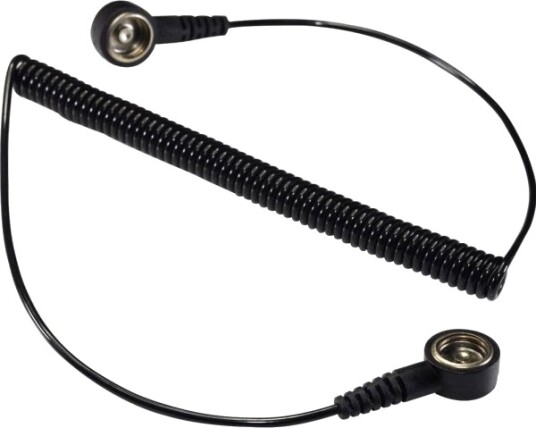 Tru Components Esd Jordingskabel Spkl-4-183-Kk 1,83m Trykknapp 4mm