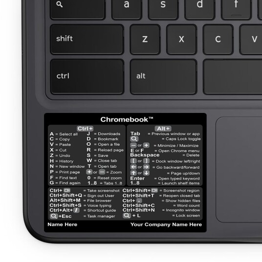 Klistremerke Chromebook snarveisguide