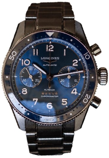 Longines Herreklokke L3.821.4.93.6 Spirit Flyback Blå/Stål Ø42 mm