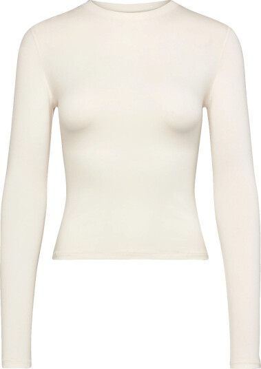 Organic Basics Flex Long Sleeve Tee Cream S
