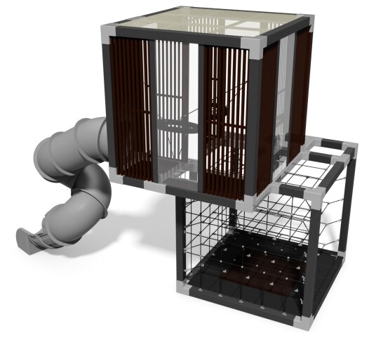 Lekeapparat Box modell 3   Metall  Antrasitt