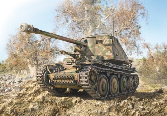 Italeri 1:35 Marder III H Jagerpanser Modellbyggesett