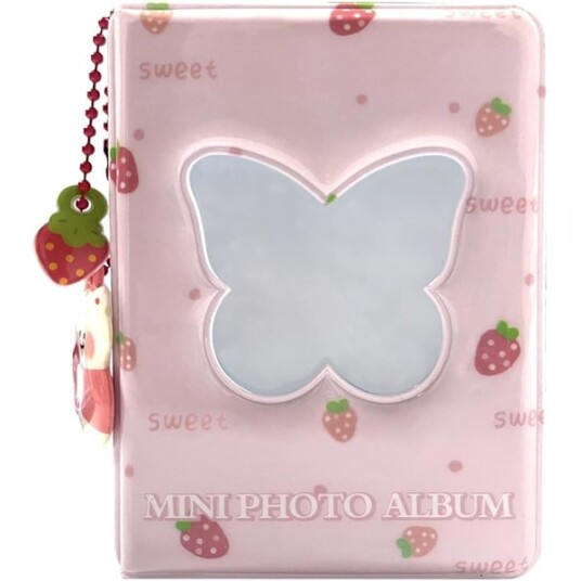 3" Kpop Fotokortalbum 3" Mini Fotoalbum Butterfly