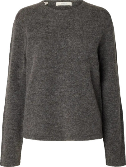Selected Femme Dame Strikkevarer Grå XL, Selected Femme Dame Strikkevarer Grå XL,